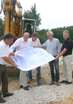 Neuer Hochbehälter in Stiebarlimbach - Spatenstich Neuer Hochbehälter in Stiebarlimbach - Spatenstich